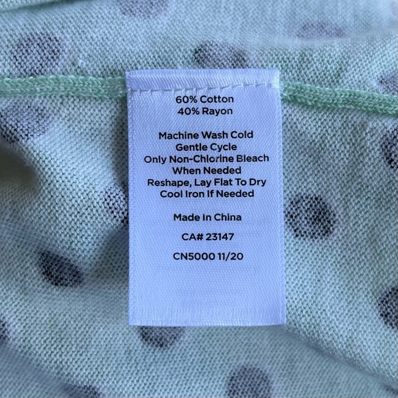 •Talbots• Polka Dot Knit Pullover Top - Size XLP - Picture 6 of 7